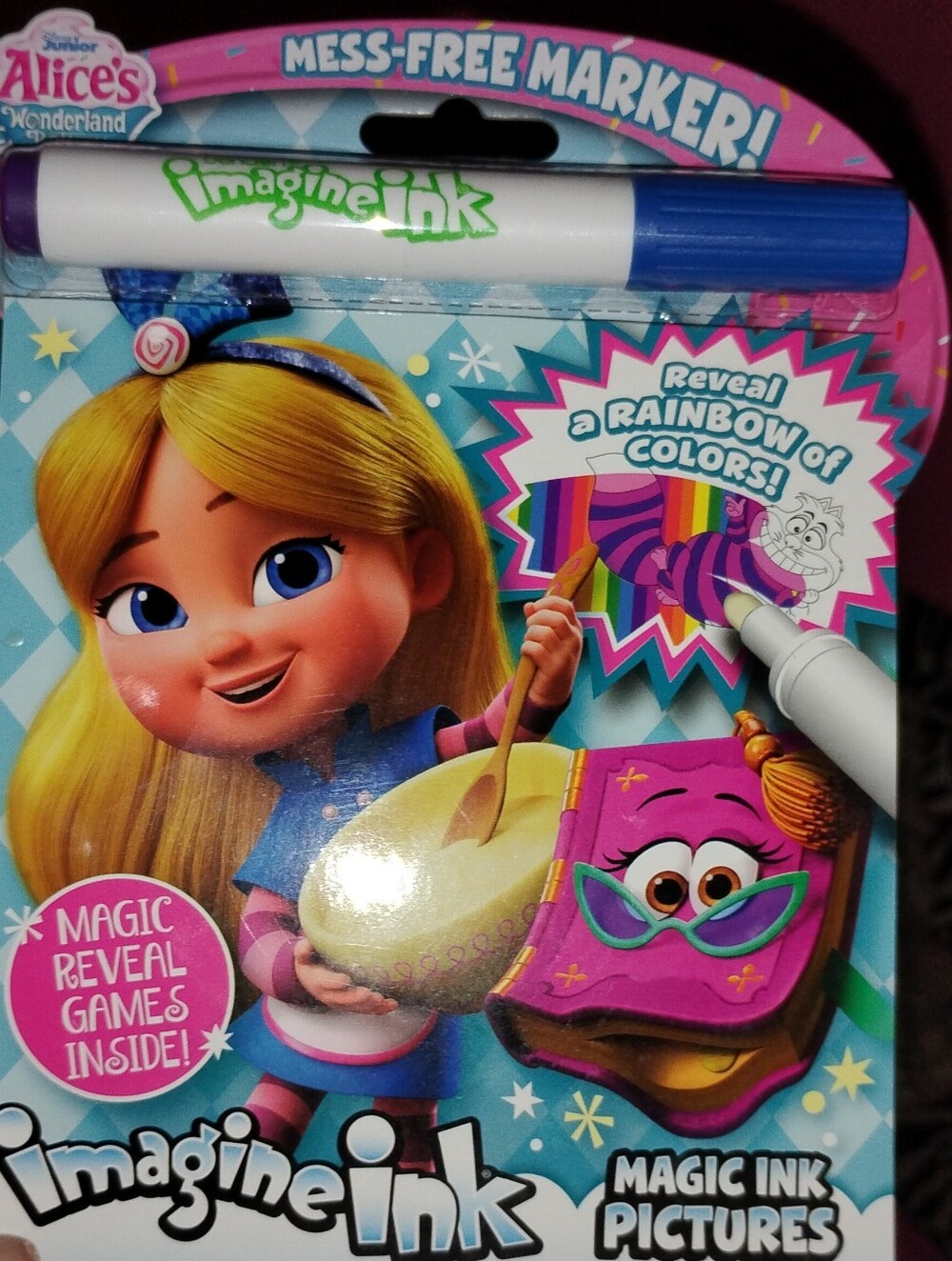 Alice in Wonderland Imagine Ink Magic Ink Pictures - Mess-Free Marker Set